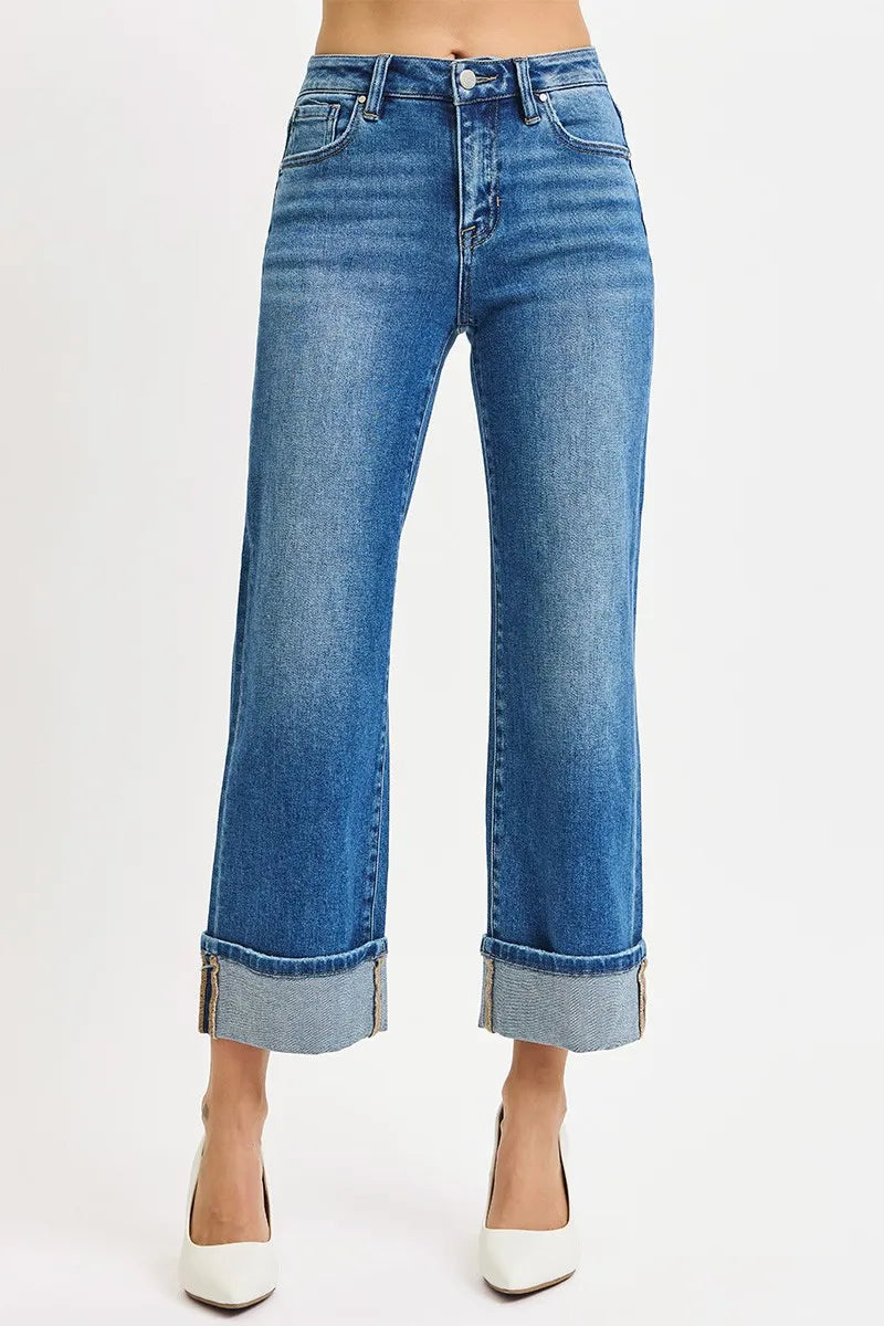 Blue jeans with a white background