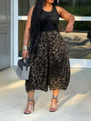 Elastic Waist Wide Leg Pants