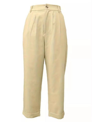 Beige pants on a white background