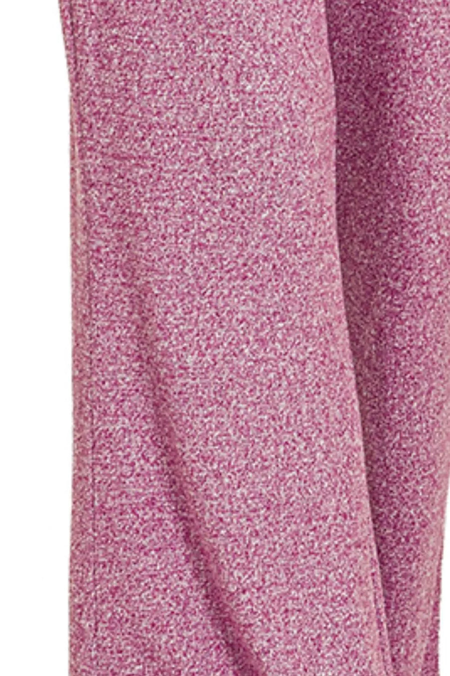 Close-up of pink textured fabric on a white background