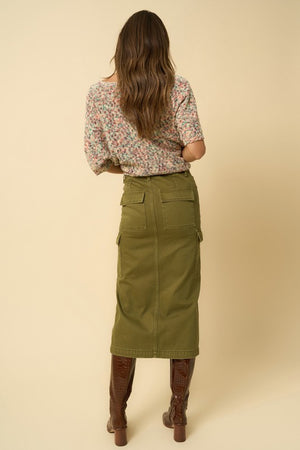 Picture of the full green skirt