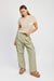 full view of STRAIGHT LEG PANTS WITH ELASTIC WAIST BAND