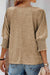 solid smocked oversized fall blouse top