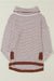Turtle neck stripe knit sweater poncho top