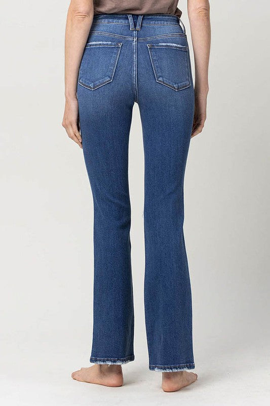 Stretch High Rise Bootcut Jeans