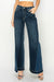 view of Front pocket on wide leg jeans