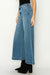 Right side view of HIGH RISE CROP PALAZZO JEANS