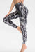 Close up view of the side of Animal Print Active Pants