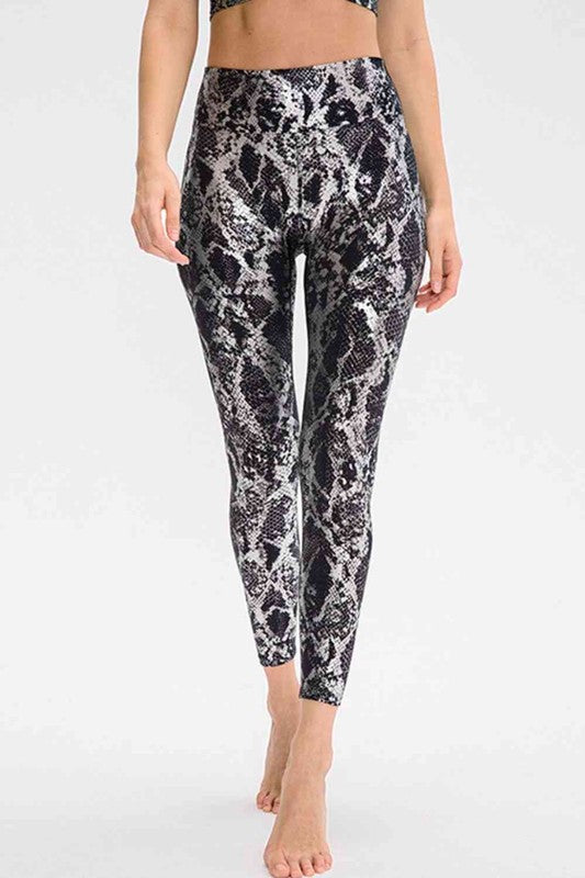 Front view of Animal Print Active Pants