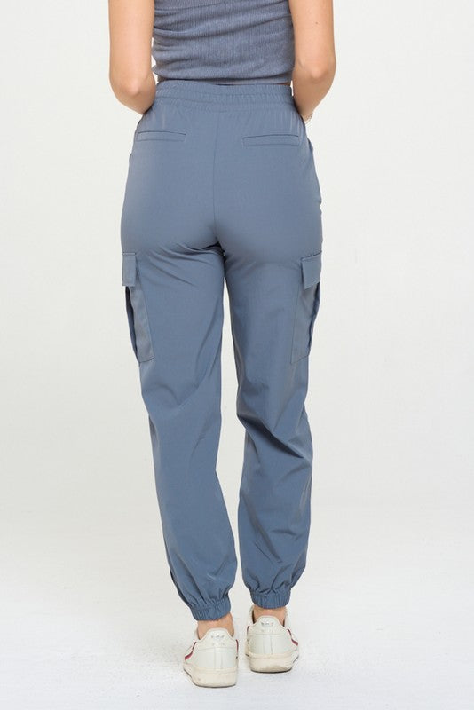 Pretty in blue Women&#39;s Cargo Joggers Lightweight Quick Dry Pants