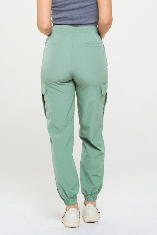 Full view of Women&#39;s Cargo Joggers Lightweight Quick Dry Pants