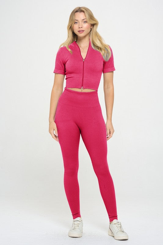 Pink active set for women
