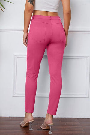 Pink Essential Stretchy Stitch Pants