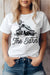 White I'd Rather Be At The Barn, Farm Graphic Tee