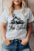 Gray I'd Rather Be At The Barn, Farm Graphic Tee