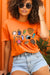 Orange Baseball Mom Essentials Graphic T Shirts for women