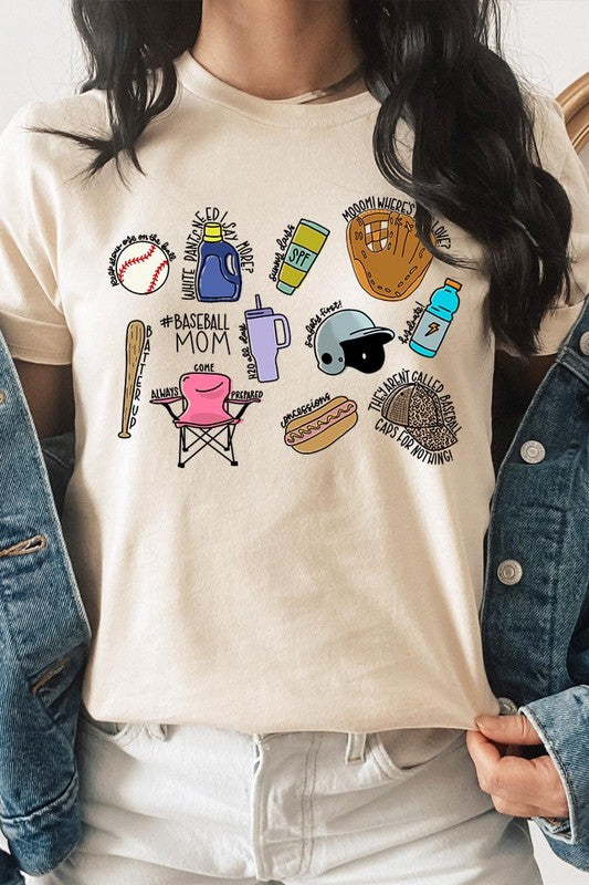 Shop for Baseball Mom Essentials Graphic T Shirts