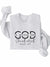 Gray God Is W Bella Premium Sweatshirt
