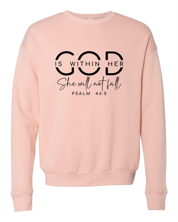 God Is W Bella Premium Sweatshirt for fall