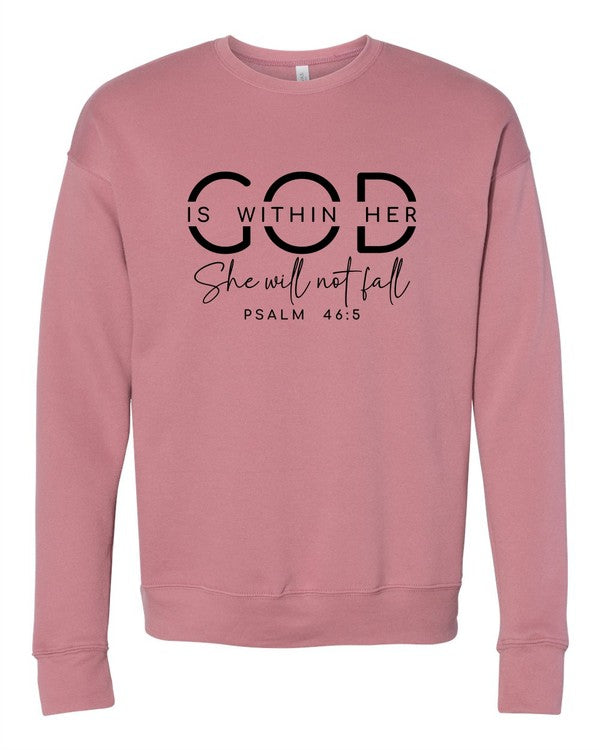 God Is W Bella Premium Sweatshirt for people who love God