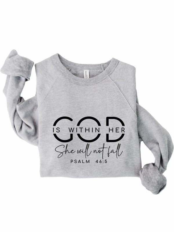 Gray Sweatshirt of faith