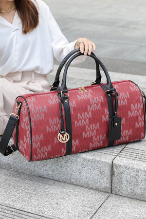 Burgundy MKF Collection Jovani Duffle Weekender