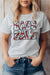 Main front view of Baseball Love Graphic Tee-ash