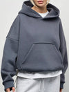 Kangaroo Pocket Dropped Shoulder Hoodie