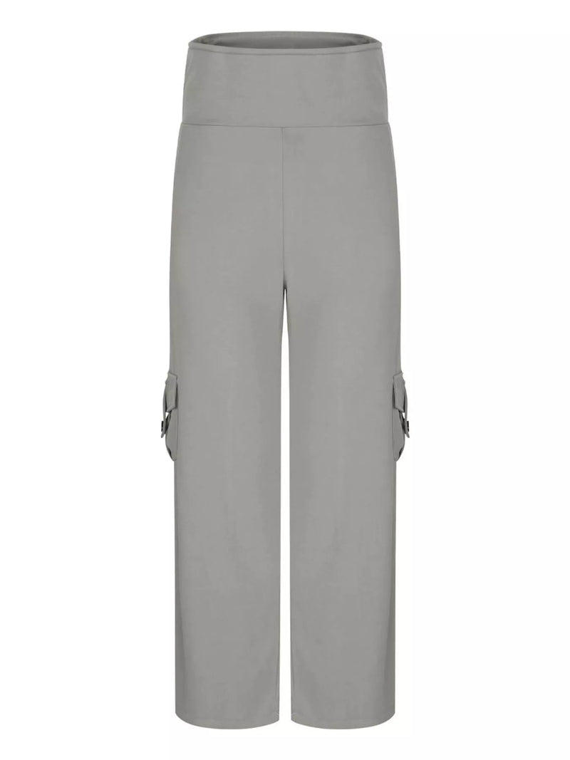 Gray pants on a white background