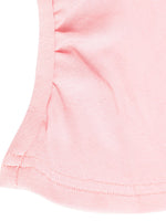 Close-up of pink fabric with a white background