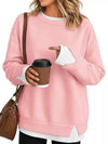 Women's Full Size Layered Look Crew Neck Sweatshirt Plus Size