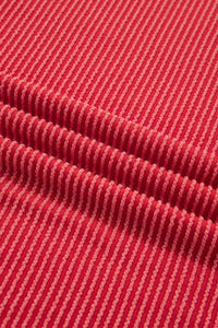 Close-up of red textured fabric