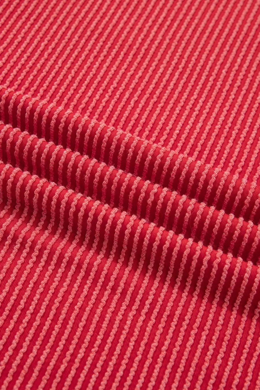 Close-up of red textured fabric