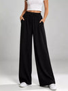 Full Size High-Waisted Drawstring Wide-Leg Casual Pants Plus Size