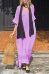 Full Size V-Neck Maxi Dress with Flowy Silhouette Plus Size