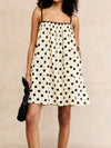 Polka Dot Spaghetti Strap Mini Dress For ladies