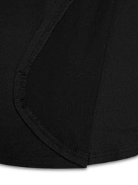 Close-up of a black garment with a white background