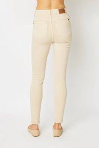 Beige pants on a white background