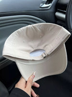 A view of the back of Embroidered Letter Baseball Cap