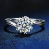 3 Carat Moissanite 925 Sterling Silver Ring For Ladies