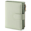 Leather Bifold Wallet with Zipper