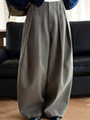 Pleated Wide-Leg Pants