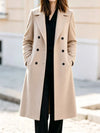 Double-Breasted Lapel Collar Coat
