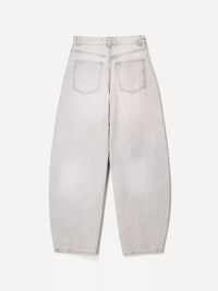 Light gray jeans on a white background