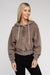 Front view of Cropped Zip-Up Hoodie