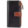 Vintage Style Long Leather Wallet