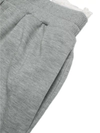 Gray sweatpants on a white background