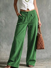 Full Size Wide-Leg Corduroy Pants Plus Size