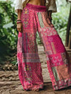 Women's Full Size Floral Wide-Leg Pants Plus Size