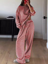 Striped Long Sleeve Top and Pants Set